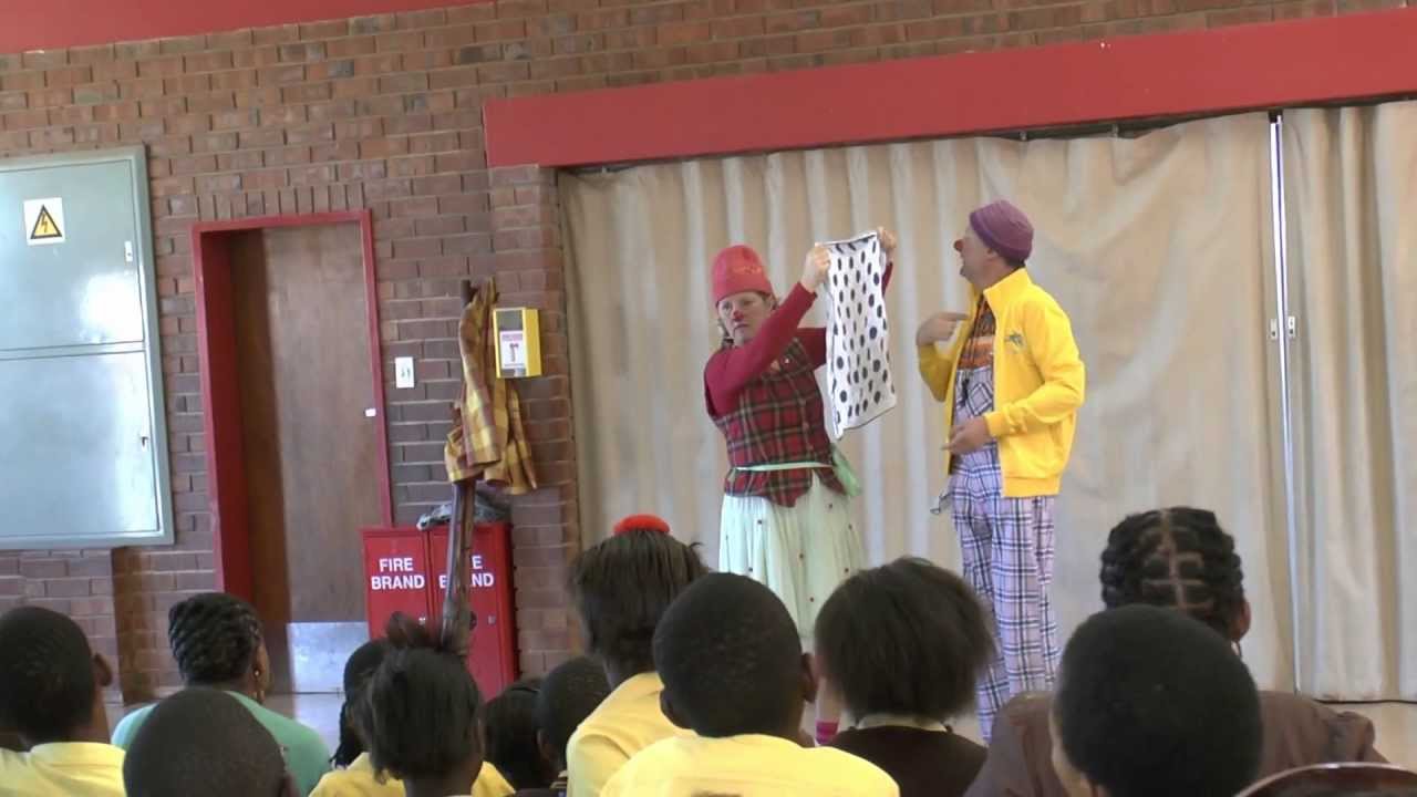 Africlowns at Sizwile School for Deaf Children 21 February 2013