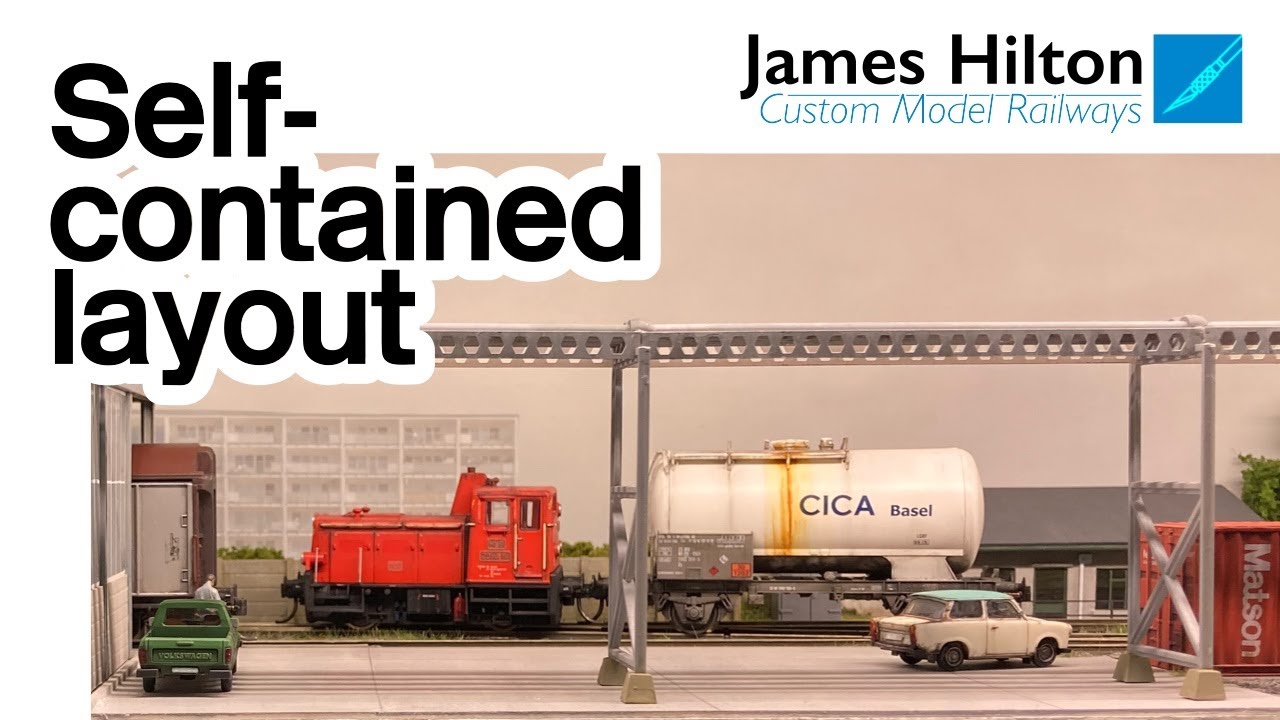 HO scale shelf layout tour - Kohlenbachbrücke Werks
