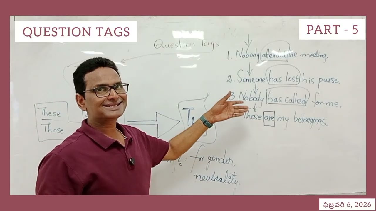 QUESTION TAGS_PART 5_INTERMEDIATE 1ST YEAR_ENGLISH GRAMMAR