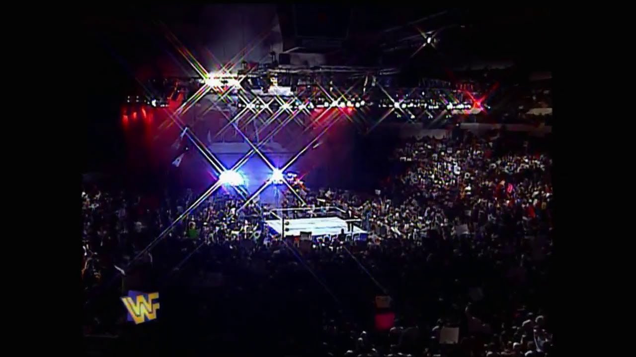 Debut of New Monday Night Raw Set/Theme 1997 (Marilyn Manson Beautiful People) (WWF)