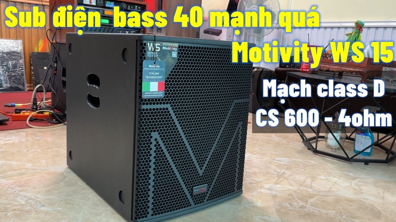Sub Điện Motivity WS 15 SUB Bass 40 Đánh Kinh Quá