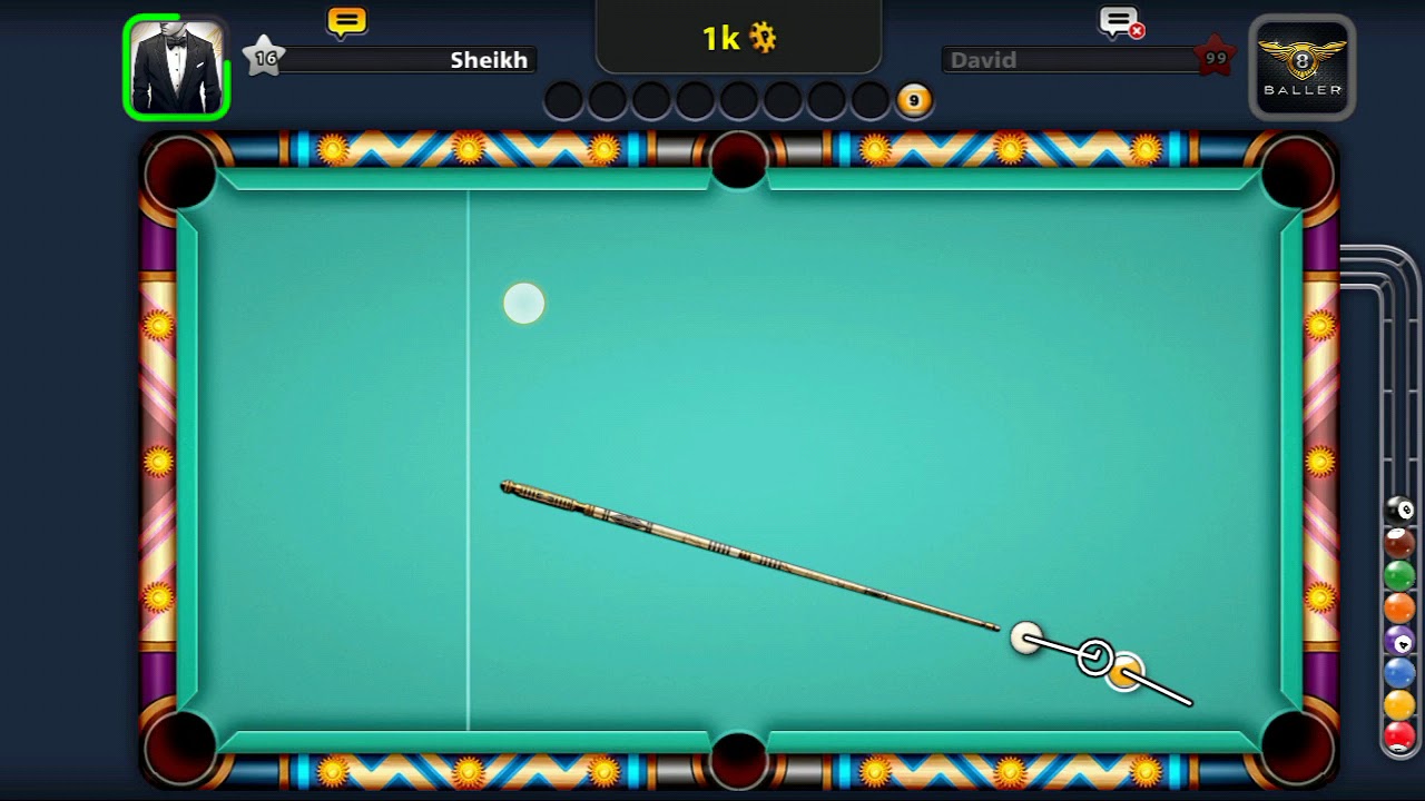 Win 1.k in 8 Ball Pool