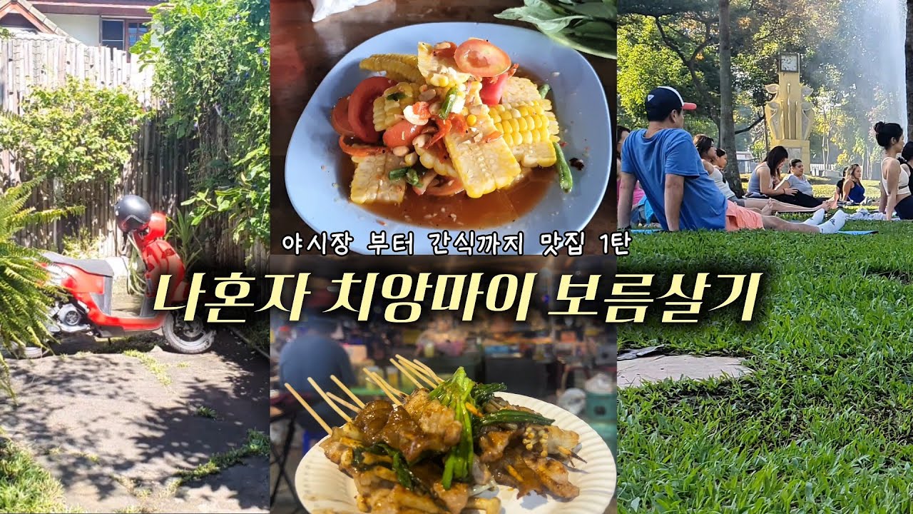 [인생 팟카카오무쌉, 넹무옵옹 더 맛있게 먹기 꿀팁, 야시장부터 바나나튀김과 가성비 갑 스무디까지] | 나홀로 치앙마이 보름살기 여행 브이로그 4일차 맛집소개