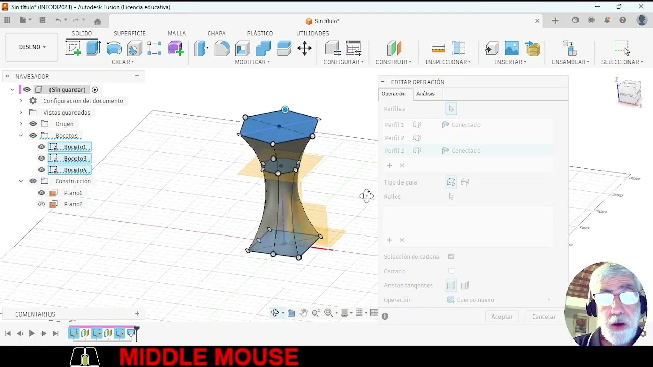 Solevaci&oacute;n en Fusion 360