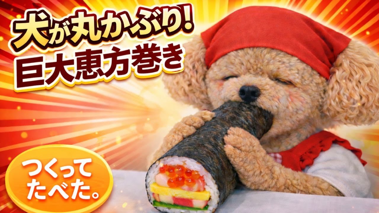 【癒やし】恵方巻を作りました [Healing] I Made an Ehomaki Wishing You Happiness