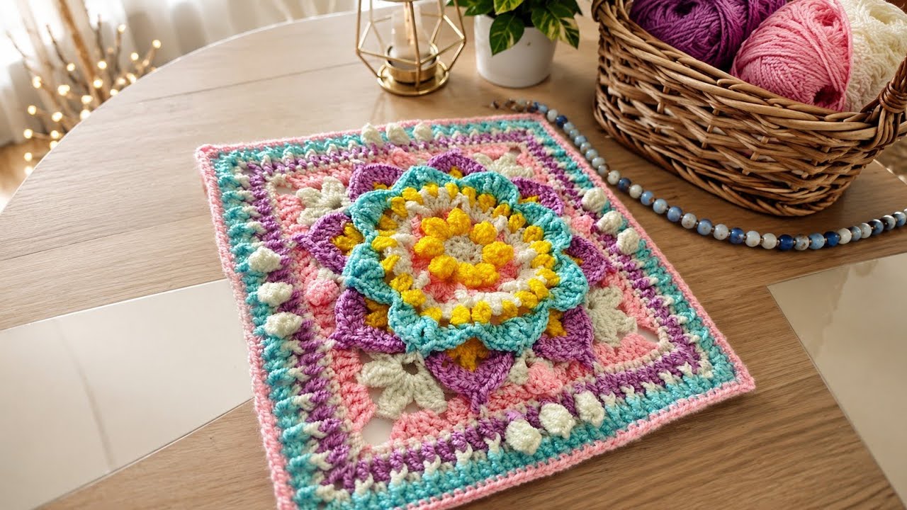 موتیف مربع ماندالایی،Mandala square motif