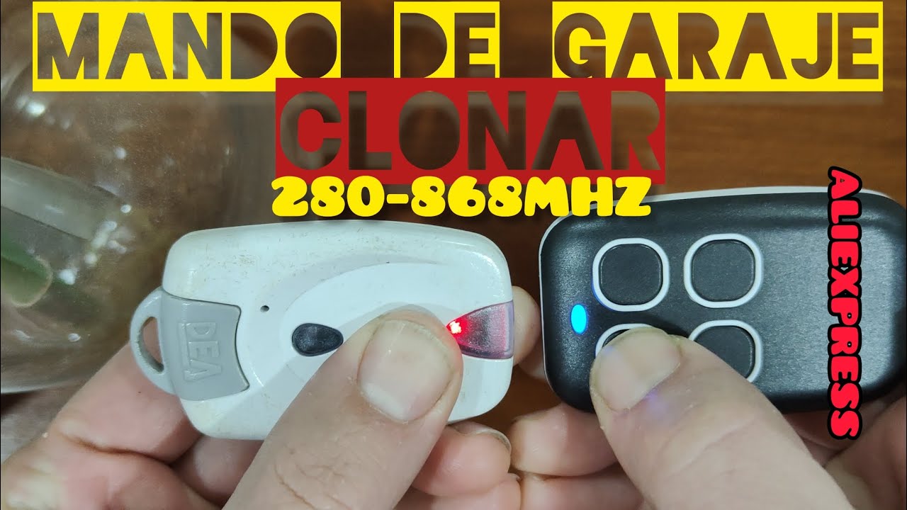 Como CLONAR mando del garaje rápido y sencillo.Mando de ALIEXPRESS 2024