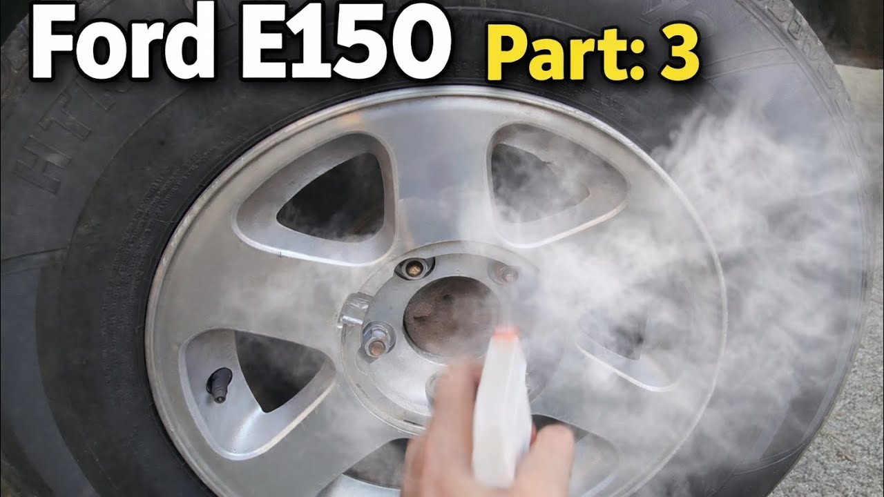 2005 Ford E150 rear brake caliper and front bearing adjustment