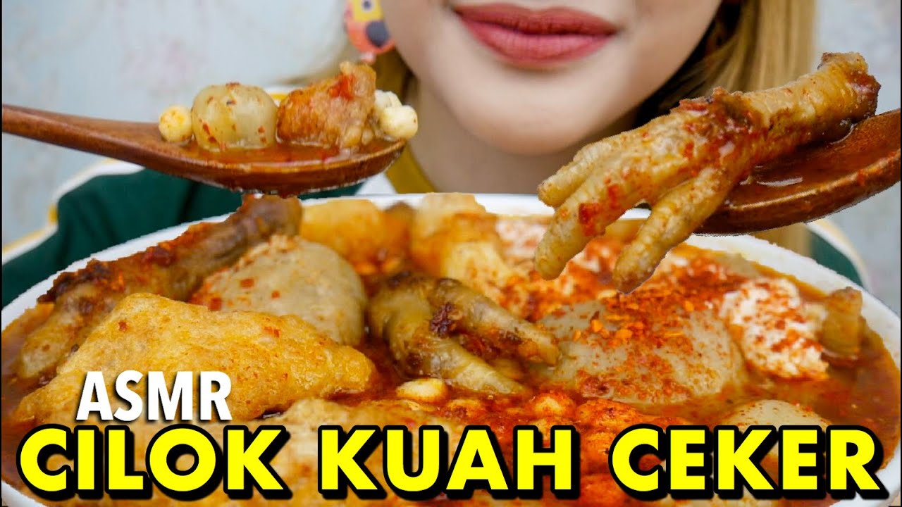ASMR CILOK RANGU KUAH CEKER PEDAS | ASMR Indonesia
