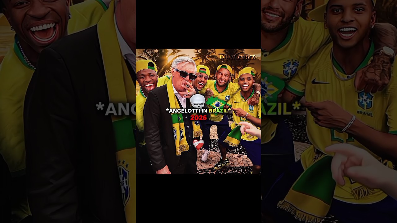 Ancelotti in Brazil 2026 🇧🇷 💀🔥 #shorts#viralvideo #funny#trending#football#fyp