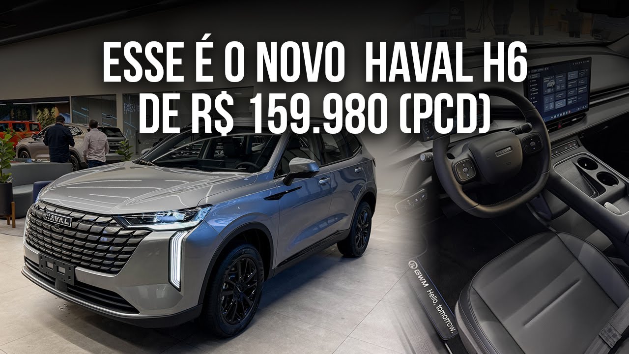 ELE CHEGOU! Encontrei a nova versão PcD do GWM Haval H6 2026