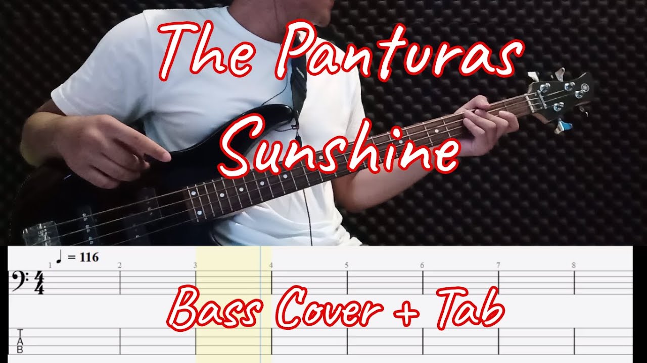 The Panturas - Sunshine (Bass Cover) + Tab