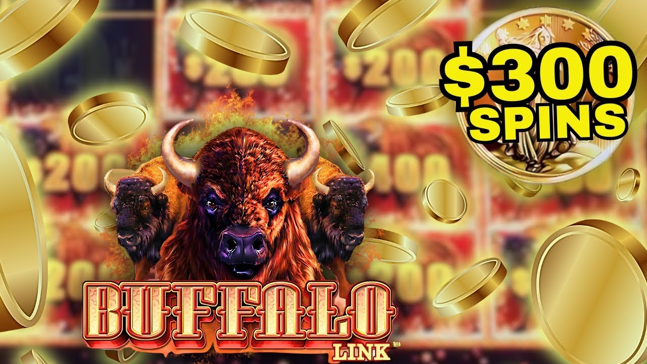 Insane $300 Spins - Buffalo Link Slot Machine Action