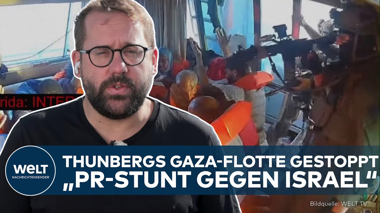 GAZA FLOTILLE: „Provokation und PR-Stunt“ – Israels scharfe Reaktion auf Thunbergs „Hilfsflotte“