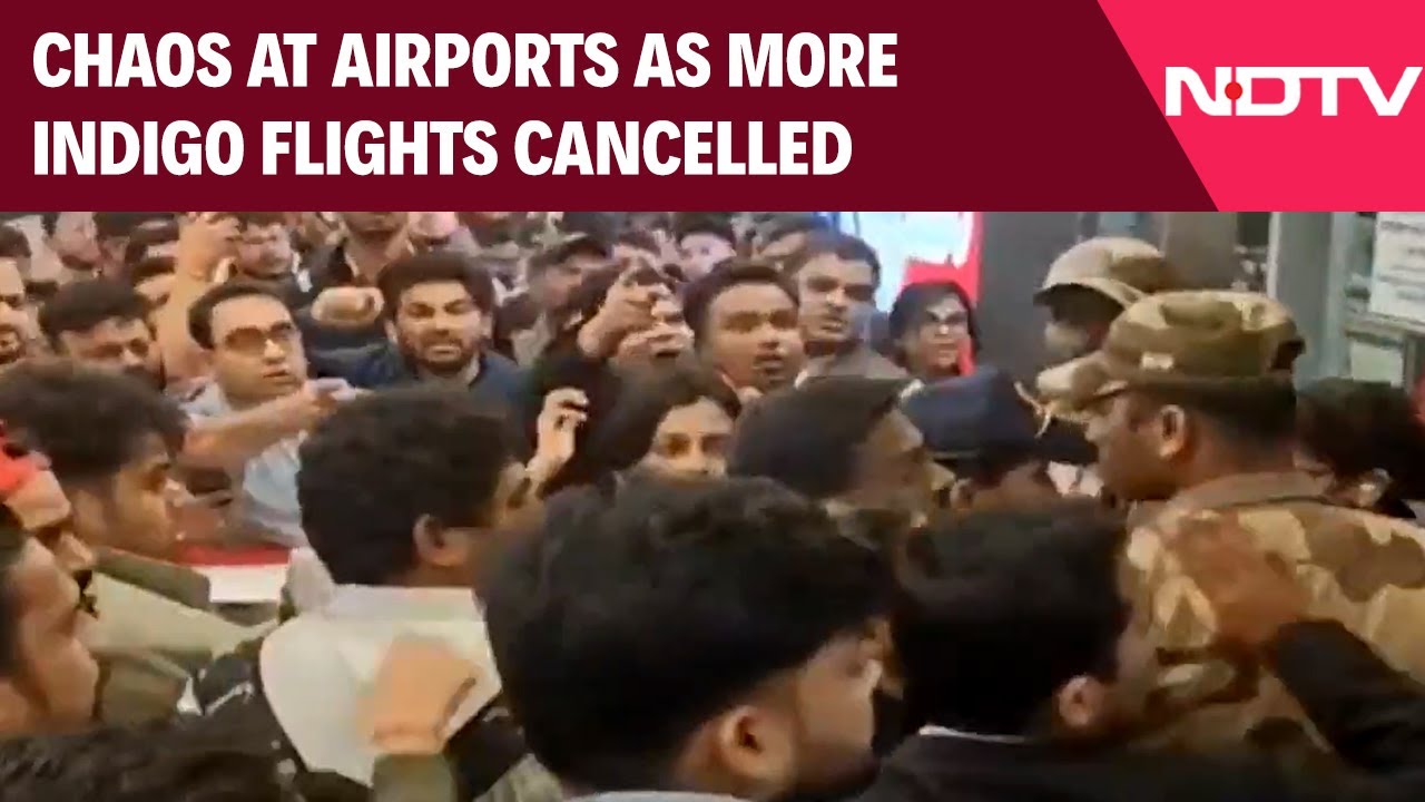 Indigo Flights News | Chaos At Airports As More IndiGo Flights Cancelled Amid Crew Shortage