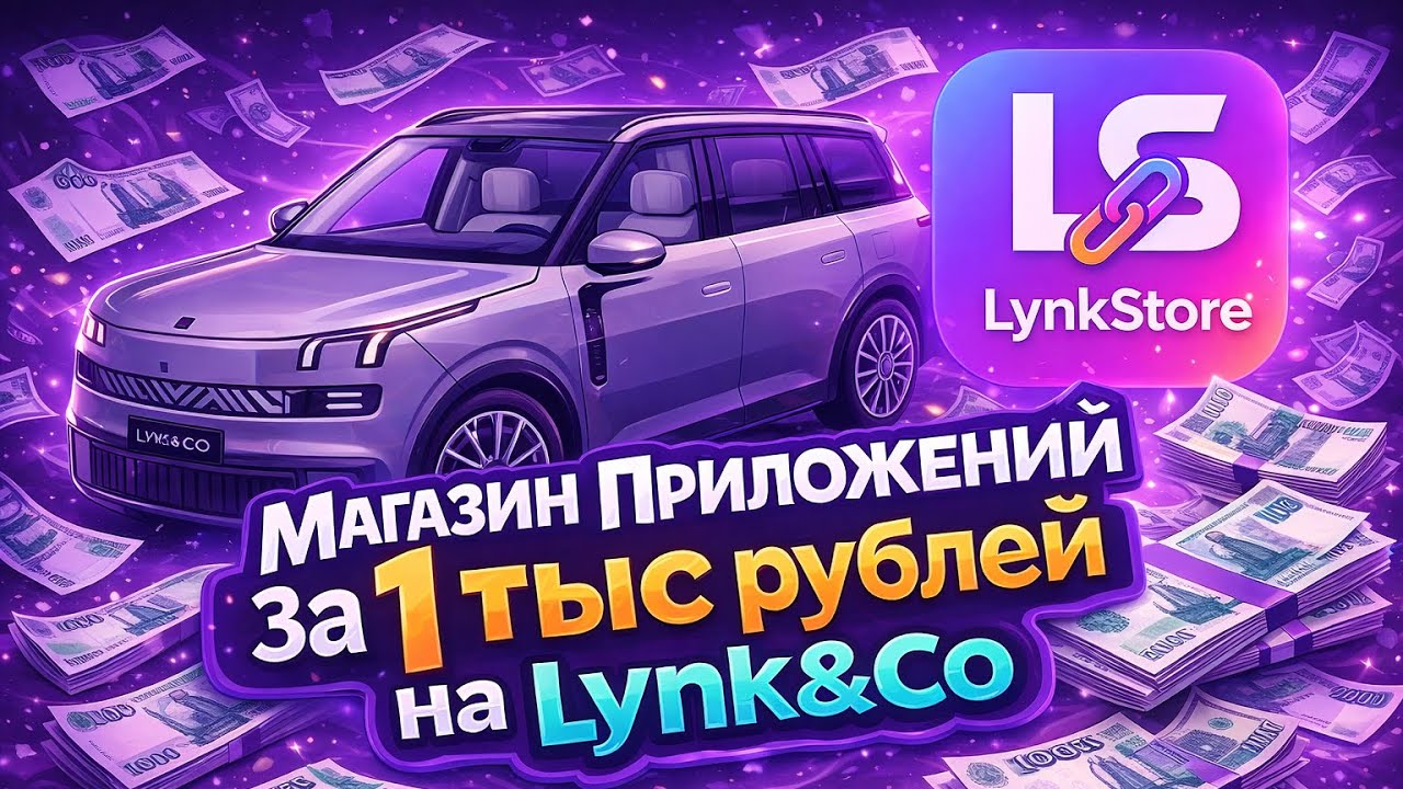 Магазин приложений на Lynk&Co 900 за 1 тысячу рублей 