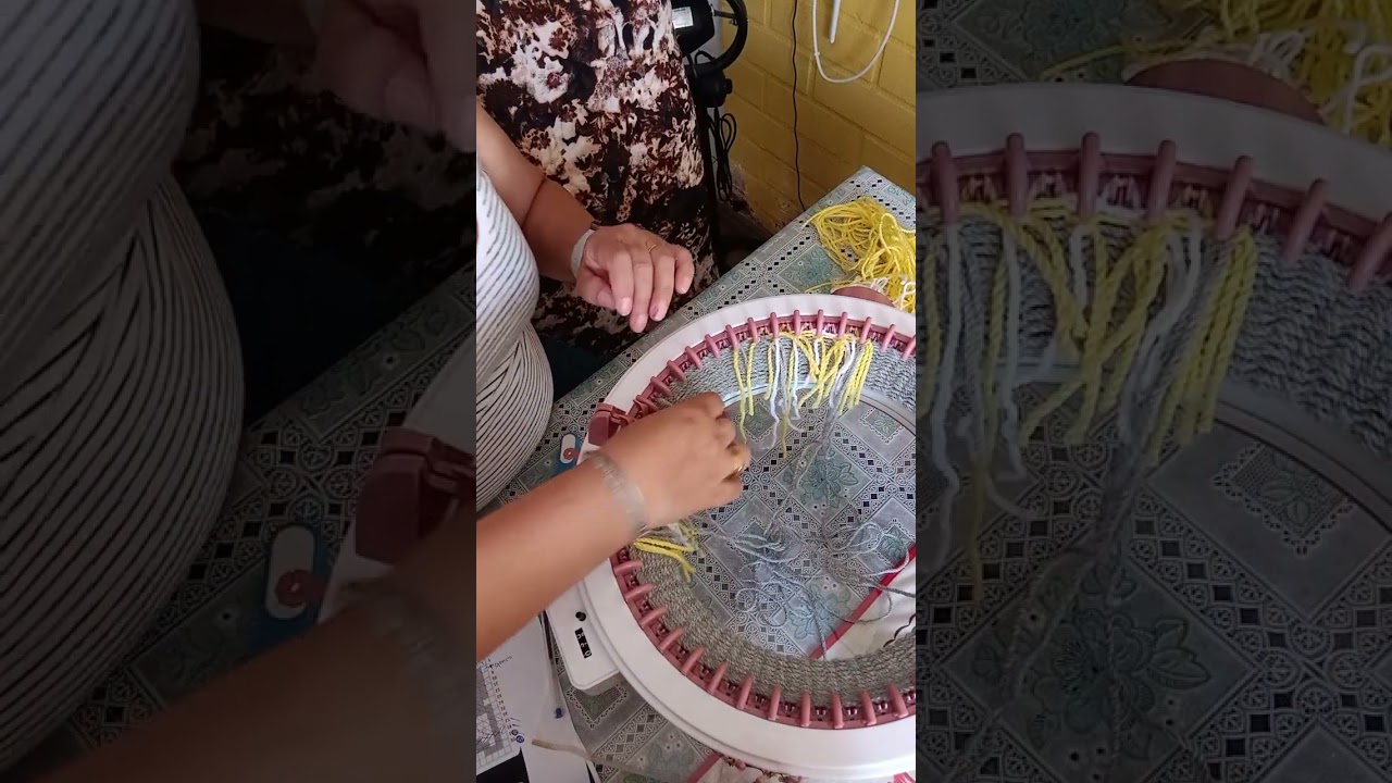 gorro con diseño de zorro tejido en Máquina Circular Sentro