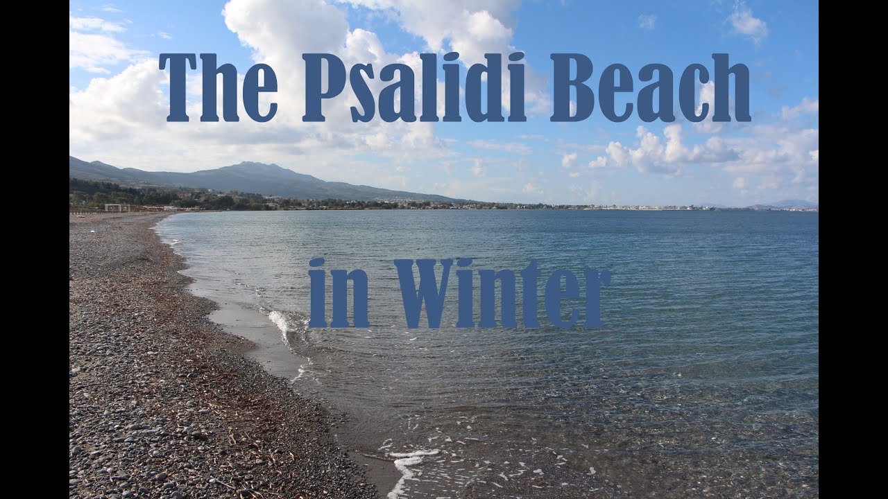 The Psalidi Beach in Winter on the island of Kos in Greece