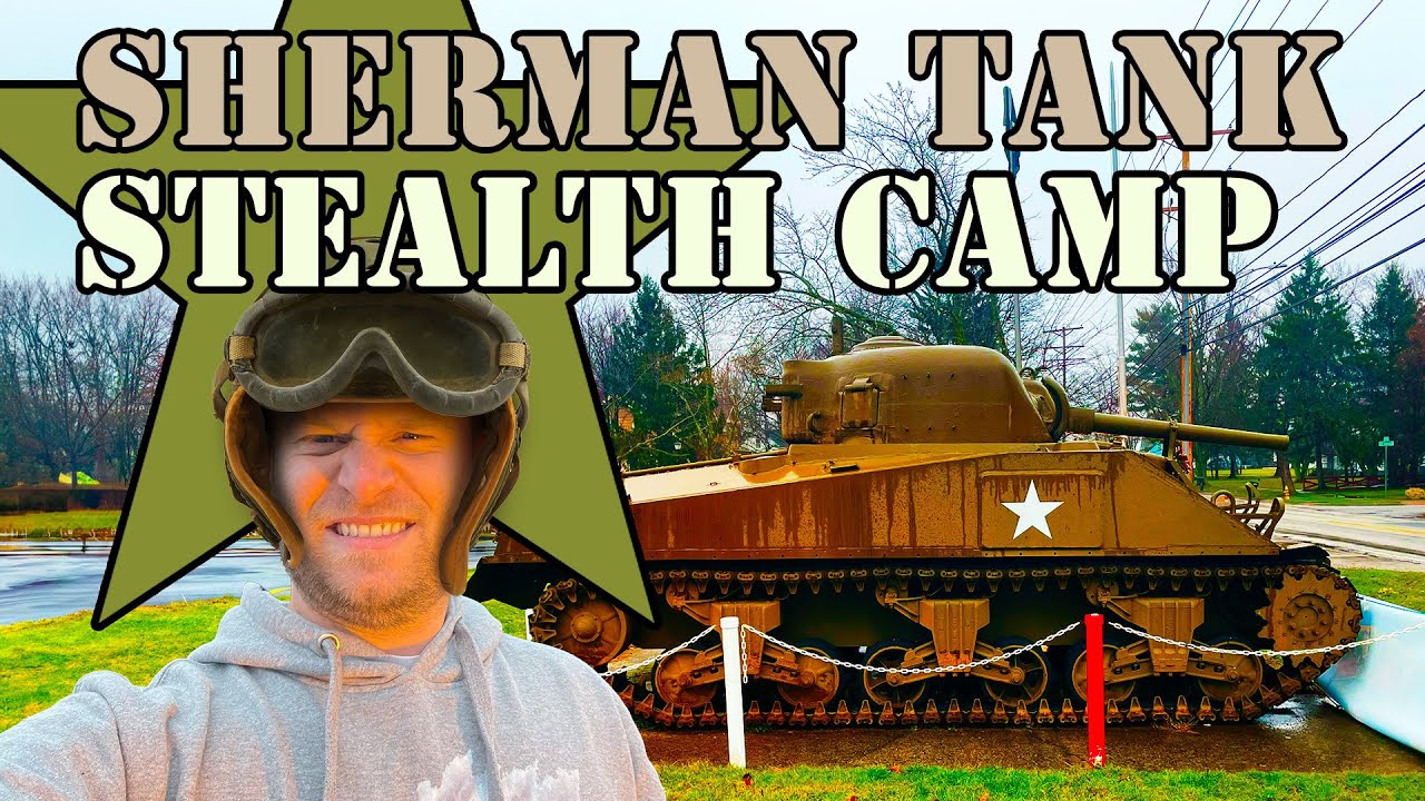STEALTH CAMPING UNDER A TANK (VERY RISKY)