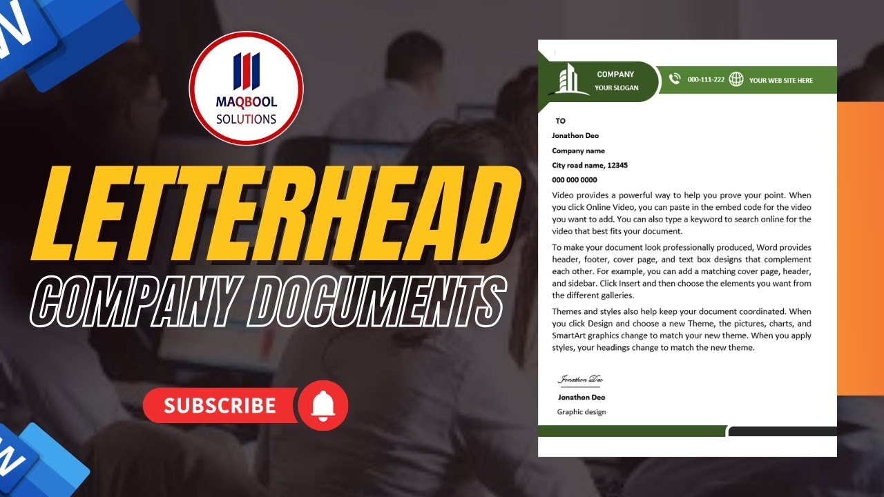 Letterhead & Company Documents