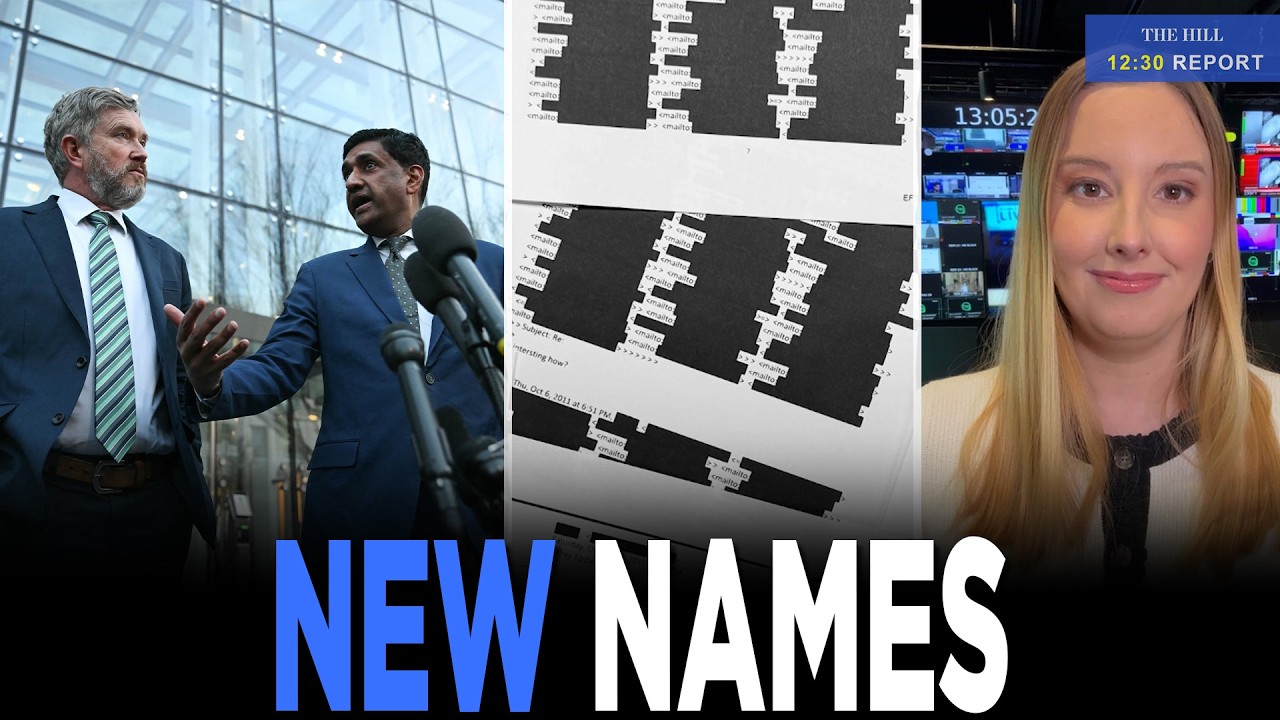 DOJ UNREDACTS More Names In The Epstein Files After Lawmakers Raise Hell | 12:30 REPORT