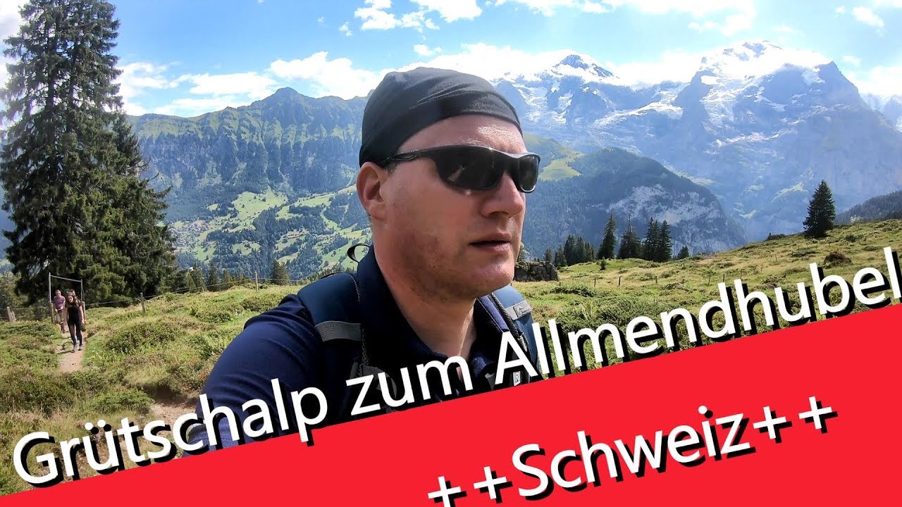 Switzerland  von der Grütschalp zum Allmendhubel - die Wanderung mit Blick auf das  Jungfraumassiv
