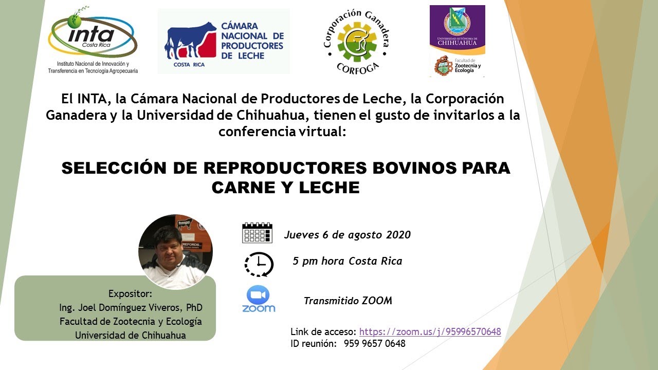 Charla Selección Reproductores Bovinos para Carne y Leche