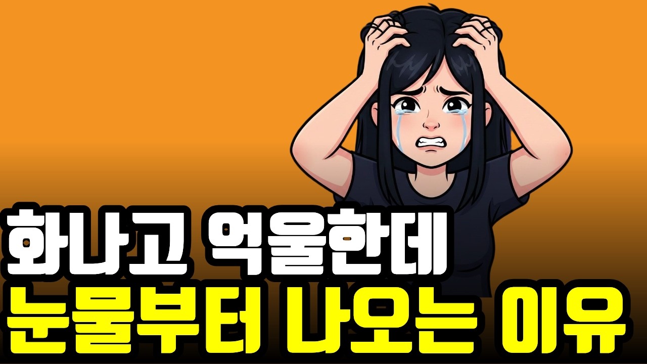 화날 때 아니면 싸울 때 눈물이 쏟아지는 건 다 이유가 있습니다. 예방법까지 한방에 알아볼게요.