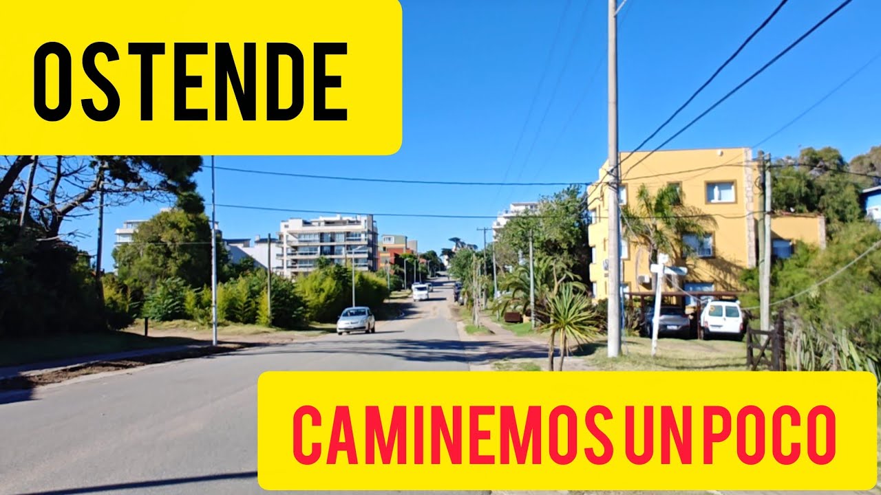 OSTENDE PINAMAR ARGENTINA 🇦🇷 te invito a dar un paseo por la calle Biarritz 