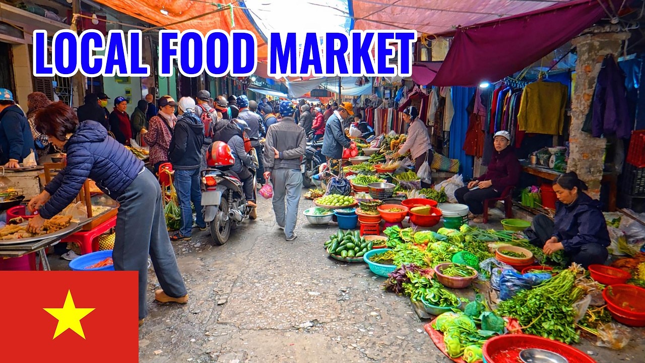 Walking Through a Traditional Local Market in Vietnam | Vietnam Daily Life