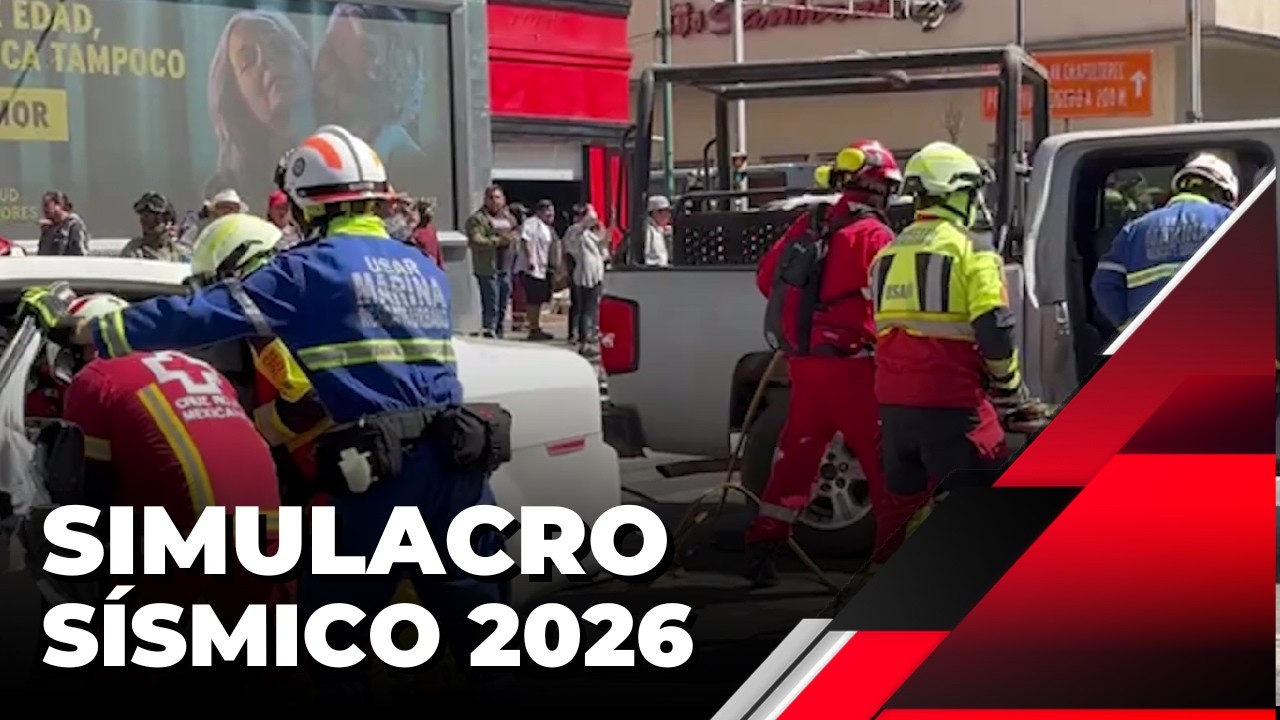CDMX y Edomex se detienen: así fue el primer simulacro 2026
