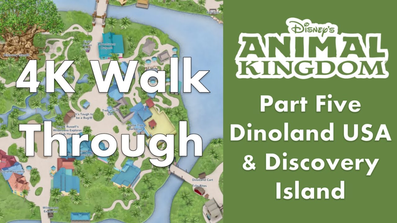 Full Tour of the Discovery Island & Dinoland in Disney's Animal Kingdom @ Disney World - August 2022