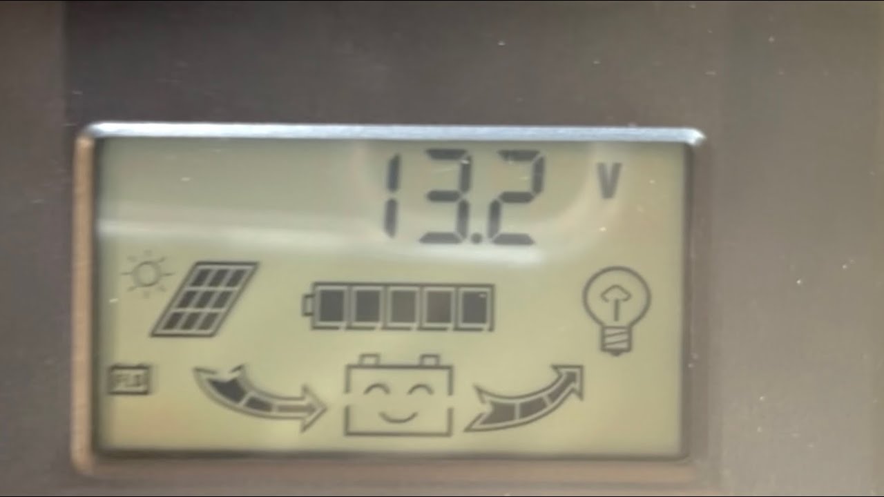 How to switch battery setting on PWM solar charge controller. 