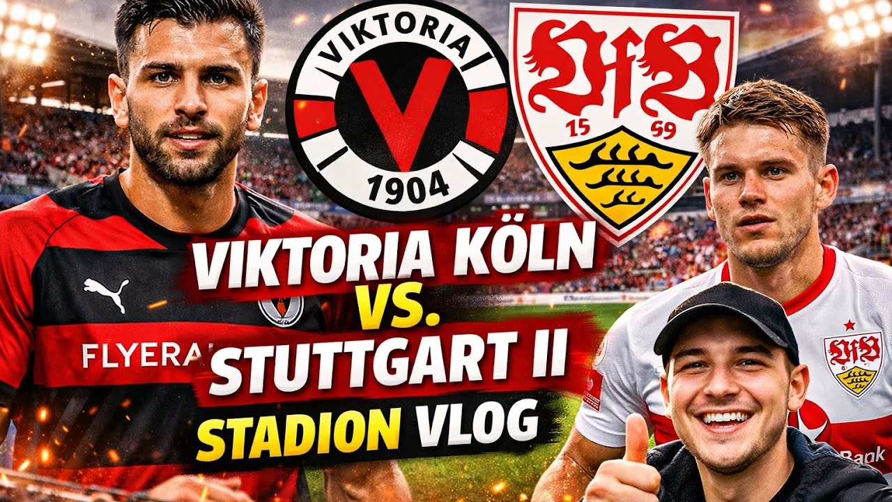 Was ein Spiel Stadion vlog Viktoria Köln gegen Stuttgart II 