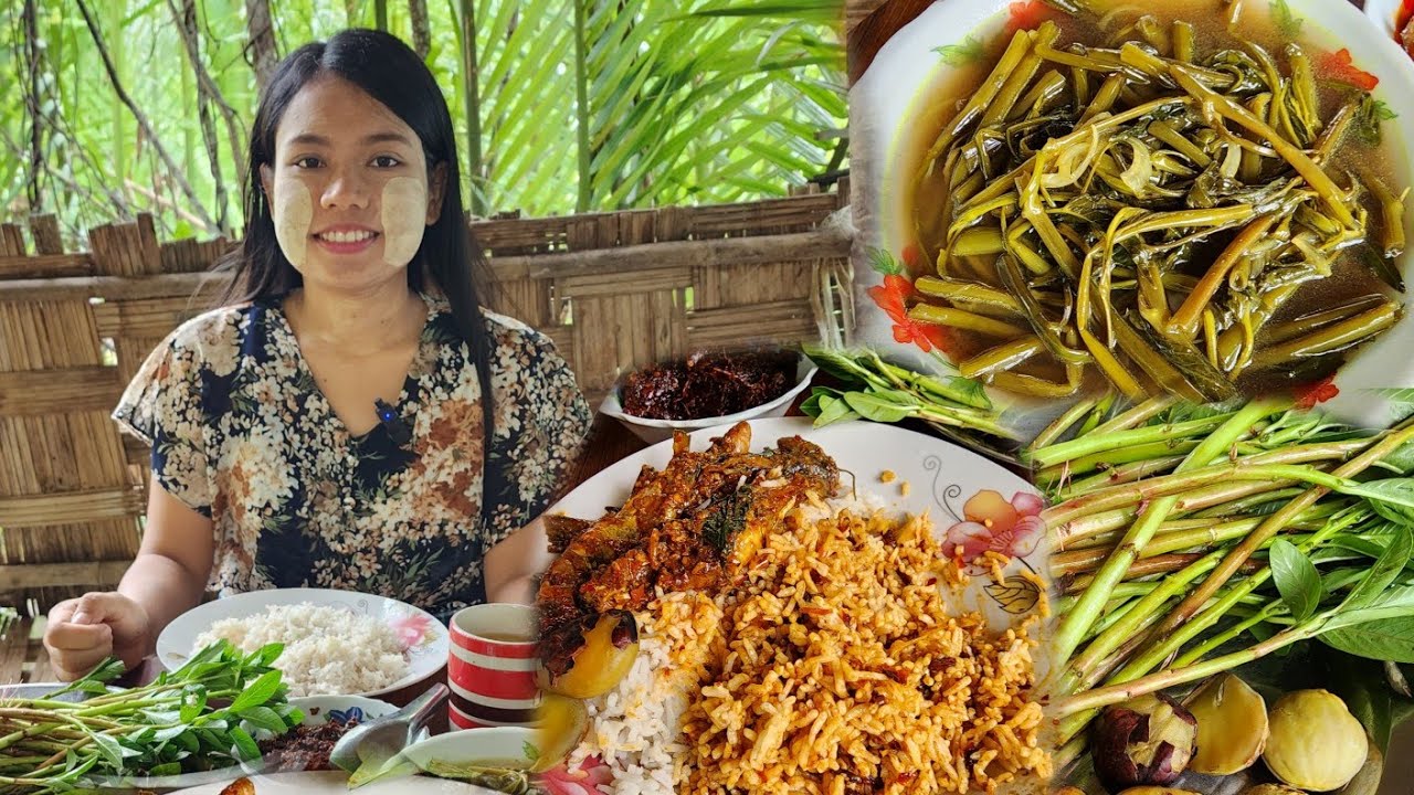 ရိုးရှင်းတဲ့ထမင်းပွဲလေး ငါးစင်ရိုင်းဟင်းလေးနဲ့ ကန်စွန်းရွက်ချဥ်ဟင်းလေးလည်း ထမင်းမြိန်လိုက်တာ😋🤗