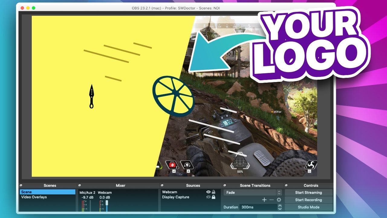 How To Make A Custom Twitch Transition For OBS — (free downloads inside)