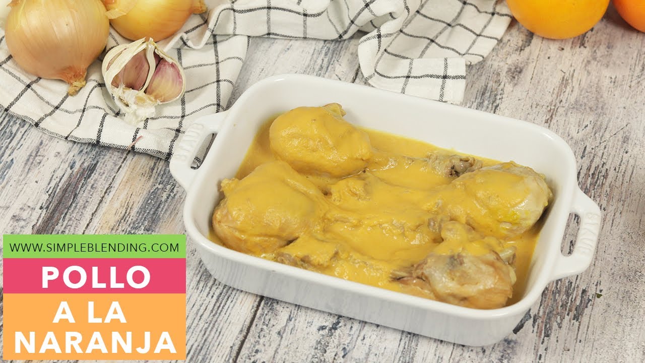 POLLO A LA NARANJA | Receta saludable de pollo a la naranja | Pollo saludable