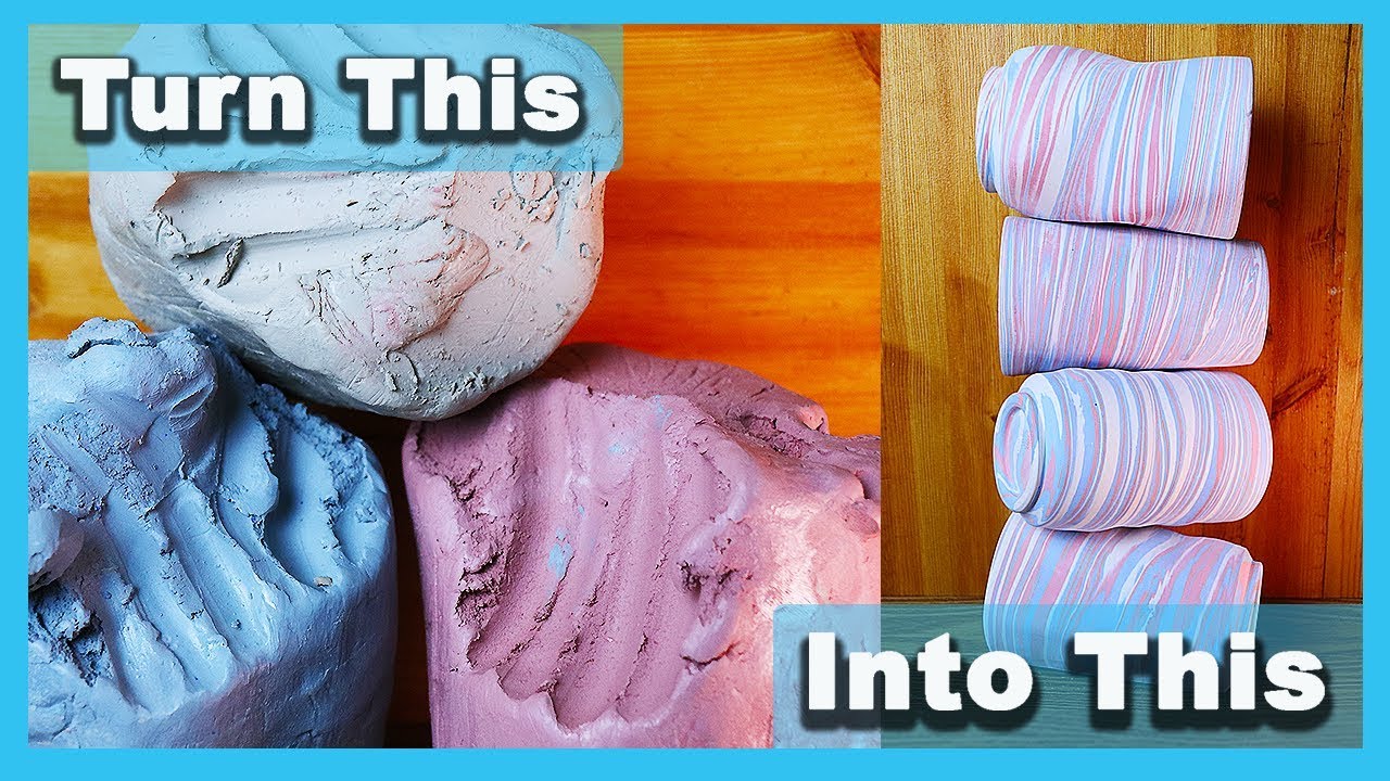 Marbled Clay Techniques with Triple Wheel Throwing