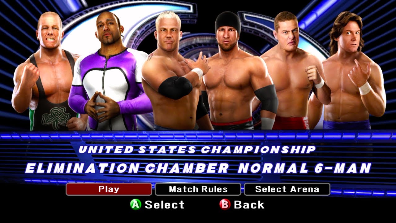 WWE Unites States Championship Elimination Chamber Match