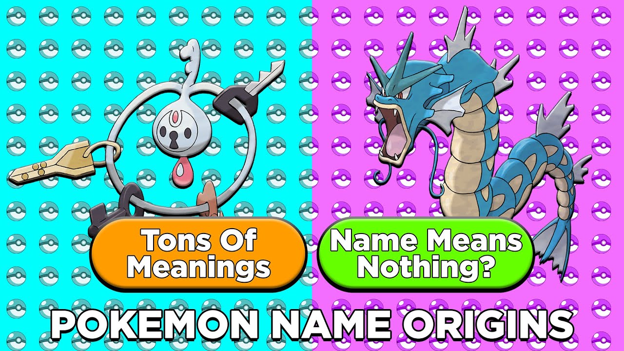 The Origins of Pokemon's Names