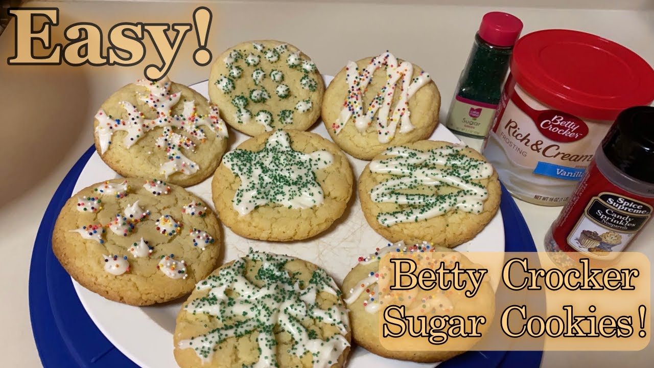 Baking Betty Crocker Sugar Cookies!