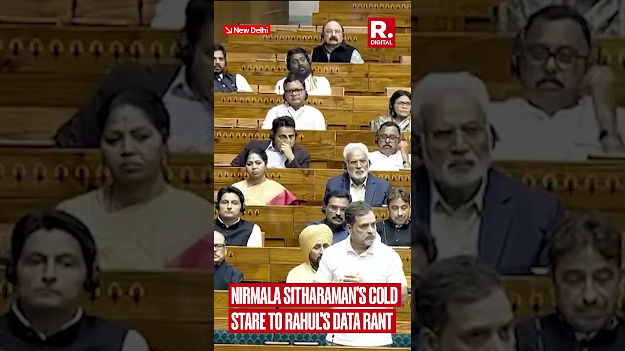 Rahul Gandhi Data Rant: Nirmala Sitharaman&rsquo;s Cold Stare