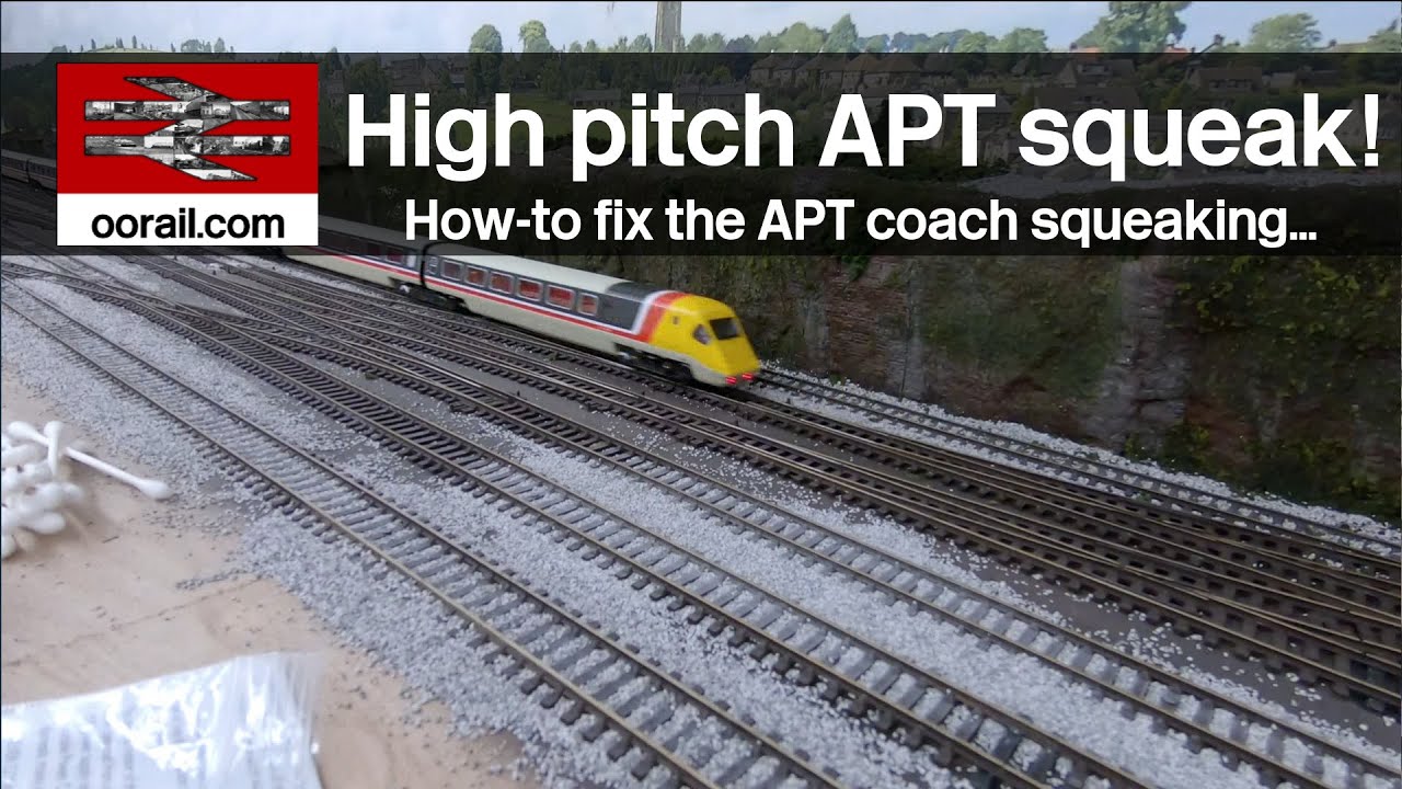 Fixing the high pitch wheel squeaking on the APT coaches | oorail.com