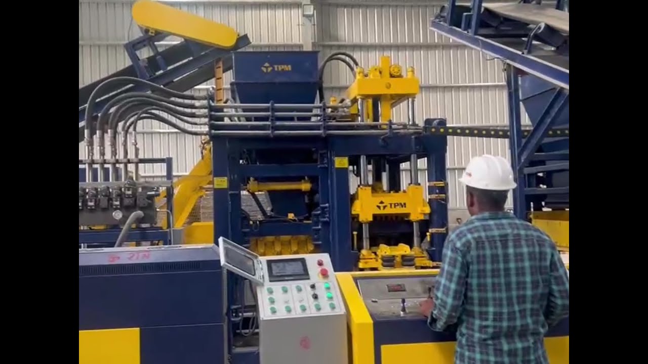 TPM6000G Block Paver Production Line installed in South America