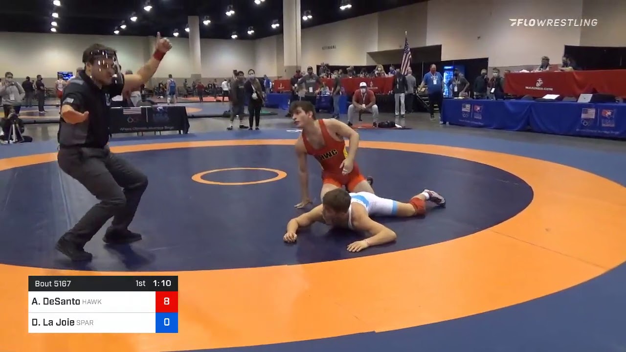 61 Kg Prelims Austin DeSanto Hawkeye Wrestling Club Vs Dominic La Joie Spartan Combat RTC