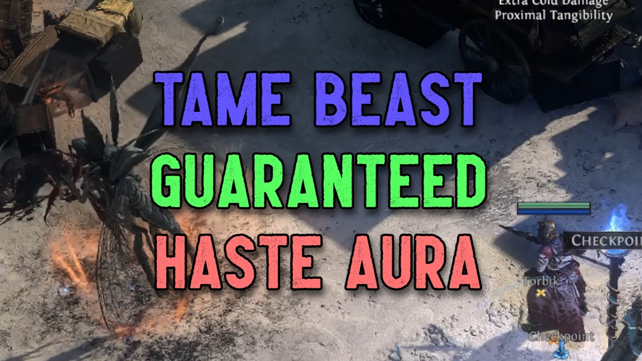 [POE2, 0.3] (Nerfed) New Way to Grind. Tame Beast. Haste Aura. Companion. (Fleshpierce)