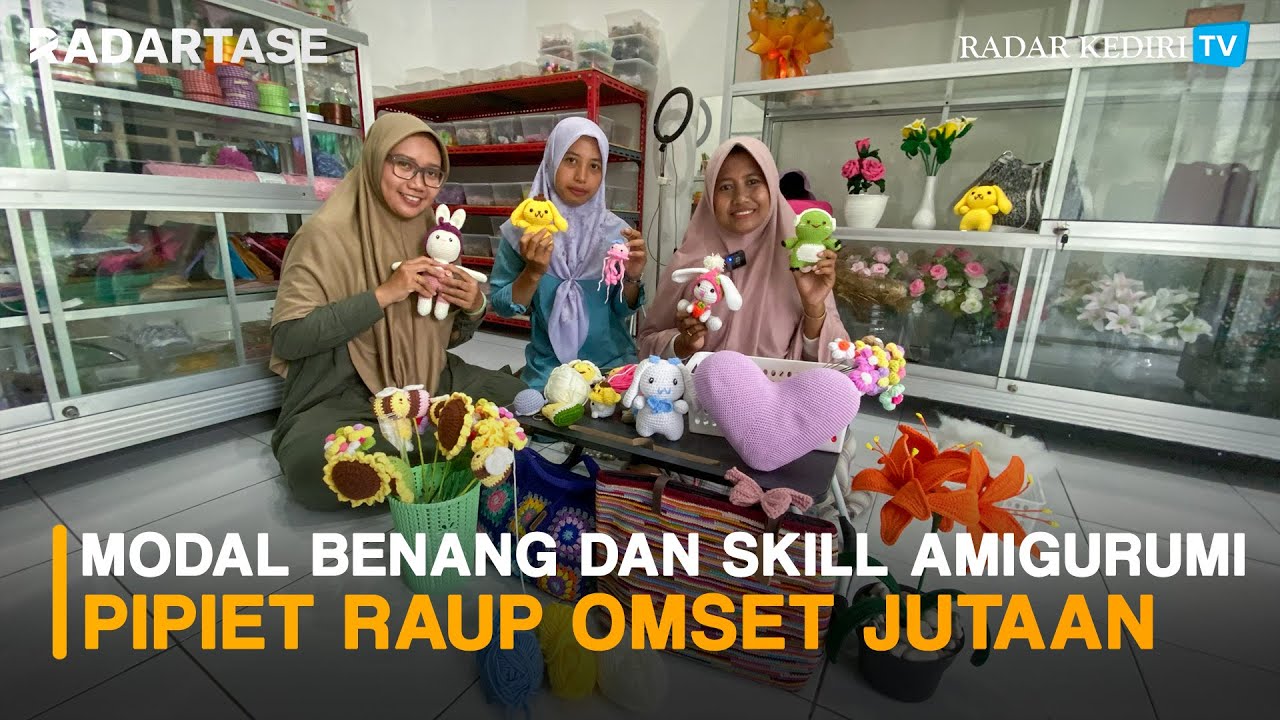 Dari Rajut Nenek ke Omzet Jutaan: Kisah Pipiet, Perajin Amigurumi Kediri