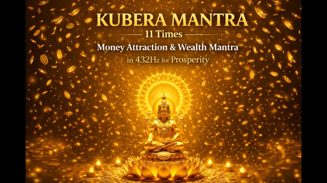 Kubera Mantra 11 Times | Money Attraction & Wealth Mantra in 432Hz for Prosperity | Calm Flow