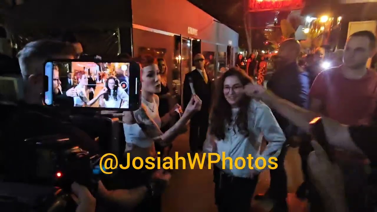 Halsey greats fans leaving Carbone restaurant with boyfriend actor Avan Jogia