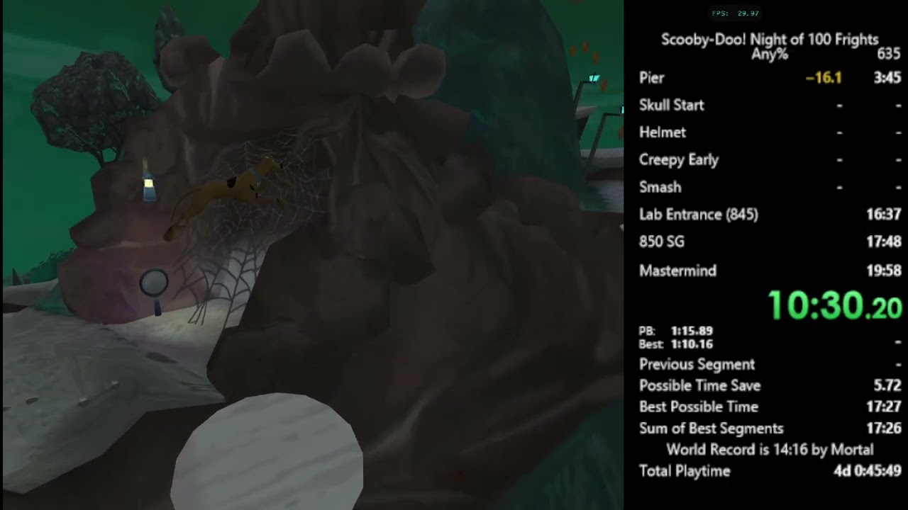 Scooby-Doo: N100F Any% in 18:42 (PB)